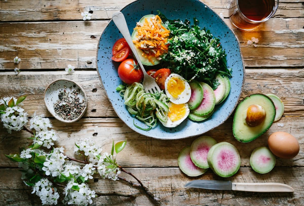 Fresh whole foods representing metabolic health pathways