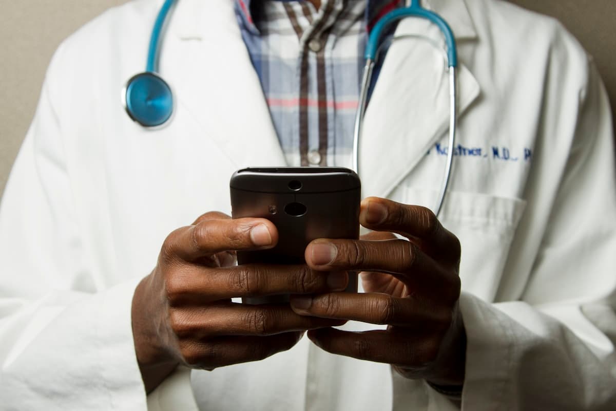 Medical professionals reviewing patient imaging together